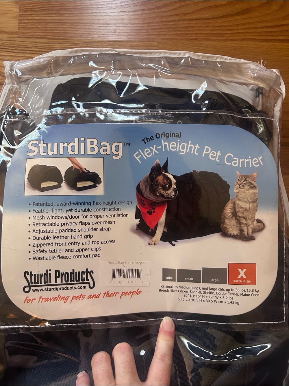 STURDIBAG Pet Carrier, XL (up to 35lb pet)